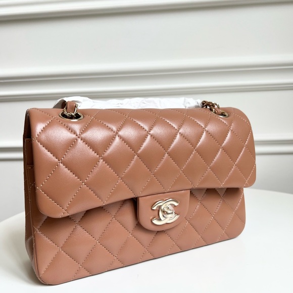 —SOLD—CHANEL SMALL CLASSIC CARAMEL - Picture 6 of 10